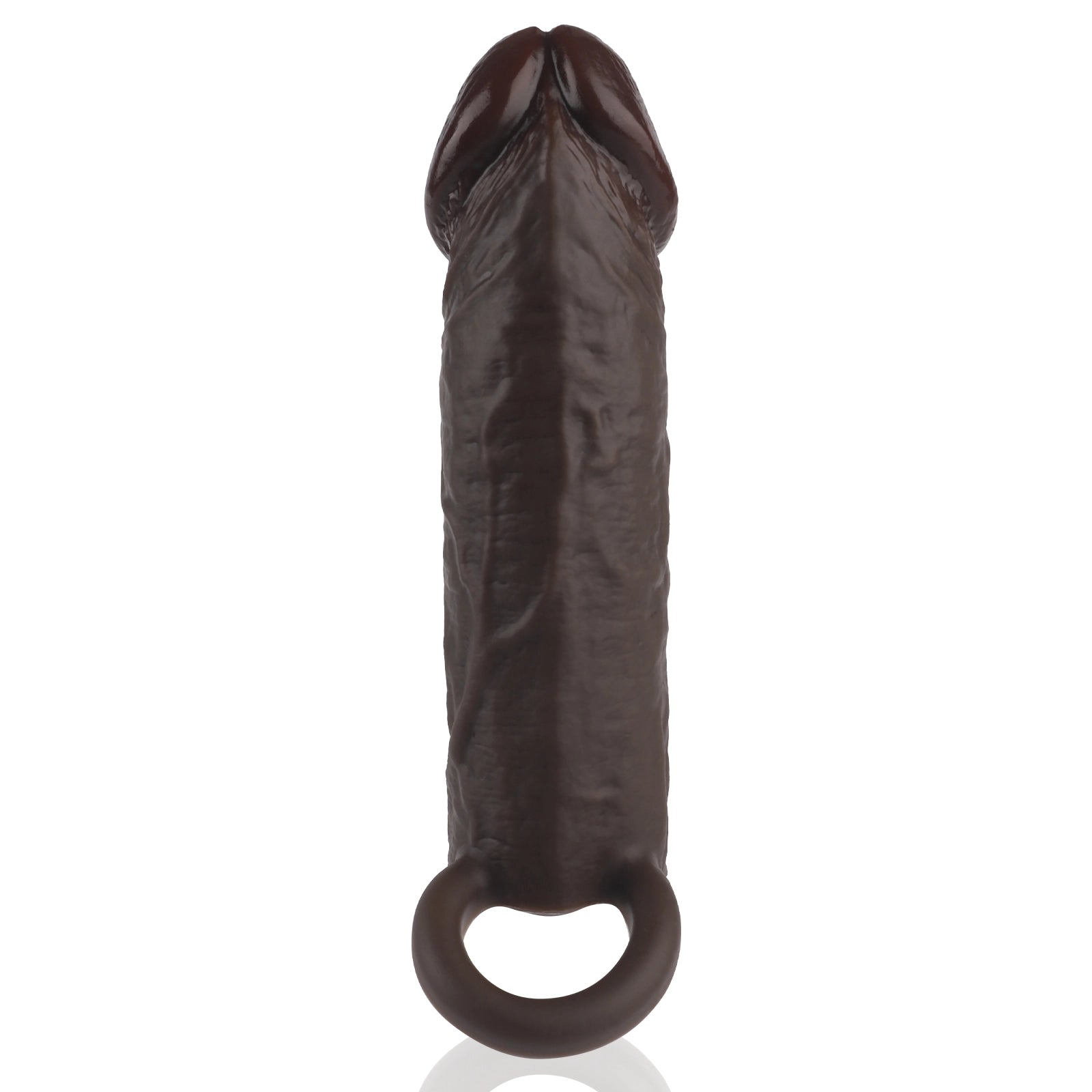 Corona 6.2“ x 1.8” Black Realistic Penis Extender Sleeve