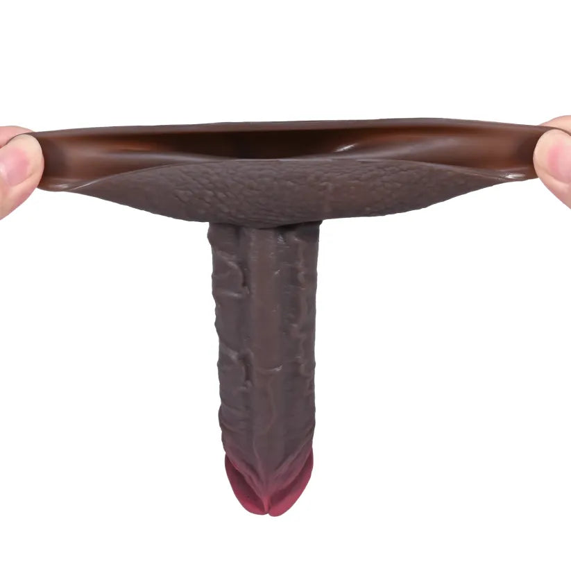 Mike 7.9"x1.4" Premium Dual-Color Realistic Penis Extension Sleeve - Adds Up to 2.5" Extra Length
