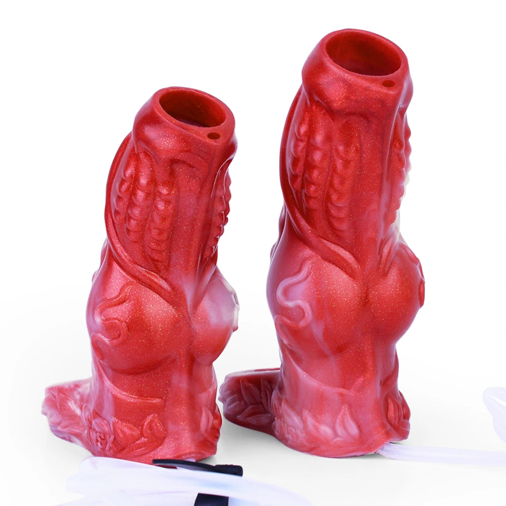 Ray 5.6" x 2.0" Water Spraying Penis Sleeve - Realistic Texture