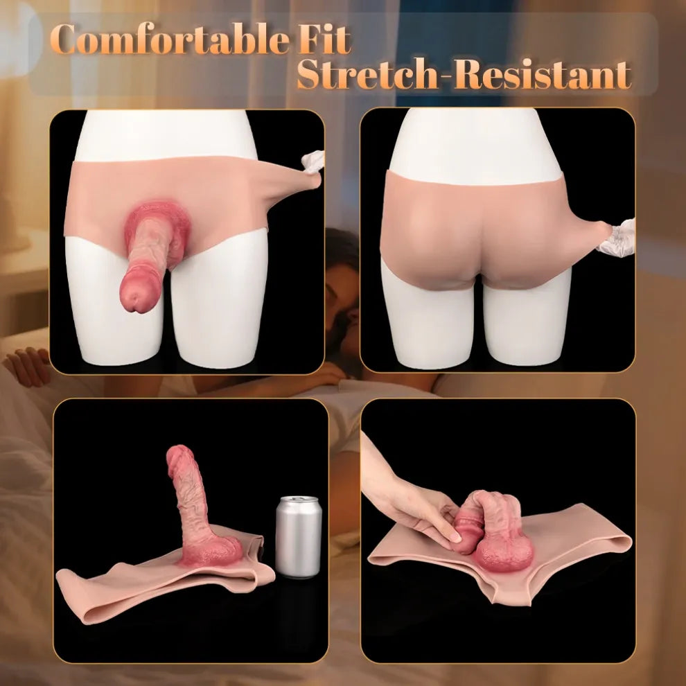 Rune 7.4" x 1.9" Wearable Lifelike Flesh-Tone Penis Sleeve