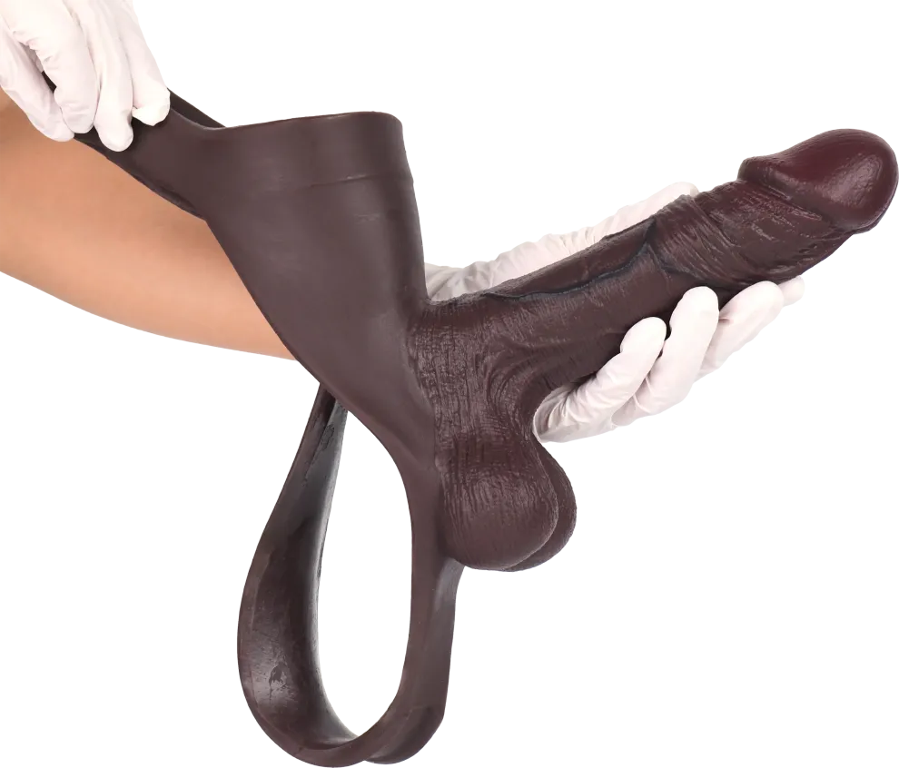 Soren_7.5_x_2_Black_Wearable_Thong-Style_Penis_Sleeve_Realistic_Design_Comfort_Fit