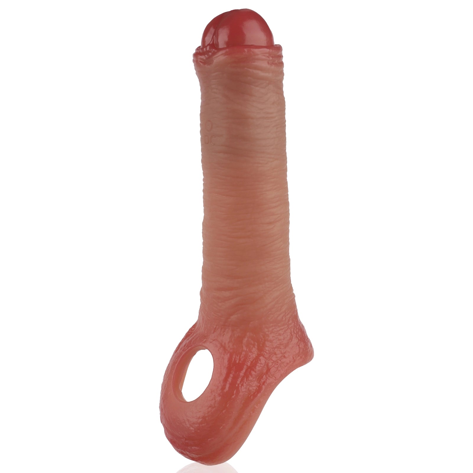 Todd 7.1" × 1.6" Vibrating Realistic Penis Sleeve Extender with Clitoral Stimulation