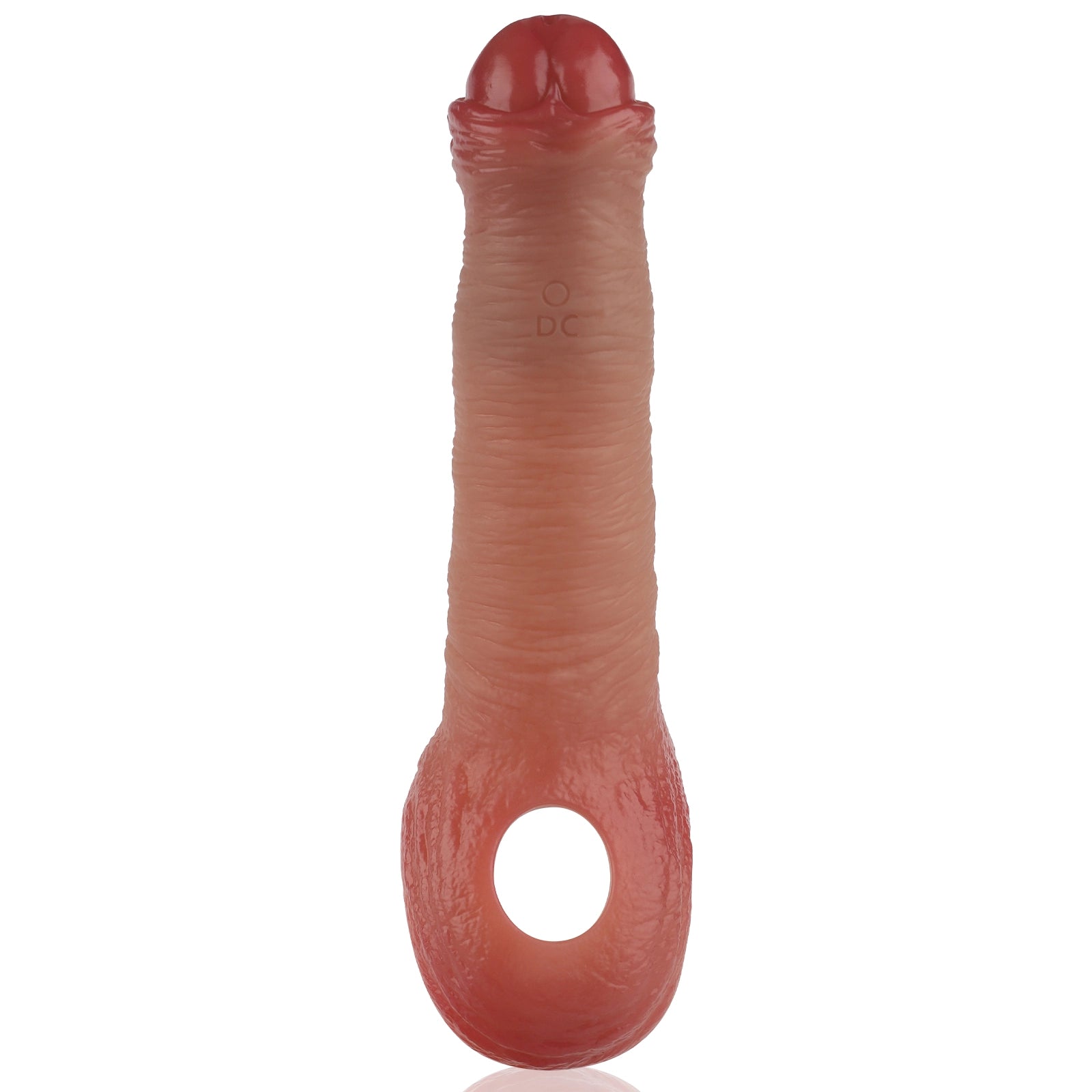 Todd 7.1" × 1.6" Vibrating Realistic Penis Sleeve Extender with Clitoral Stimulation