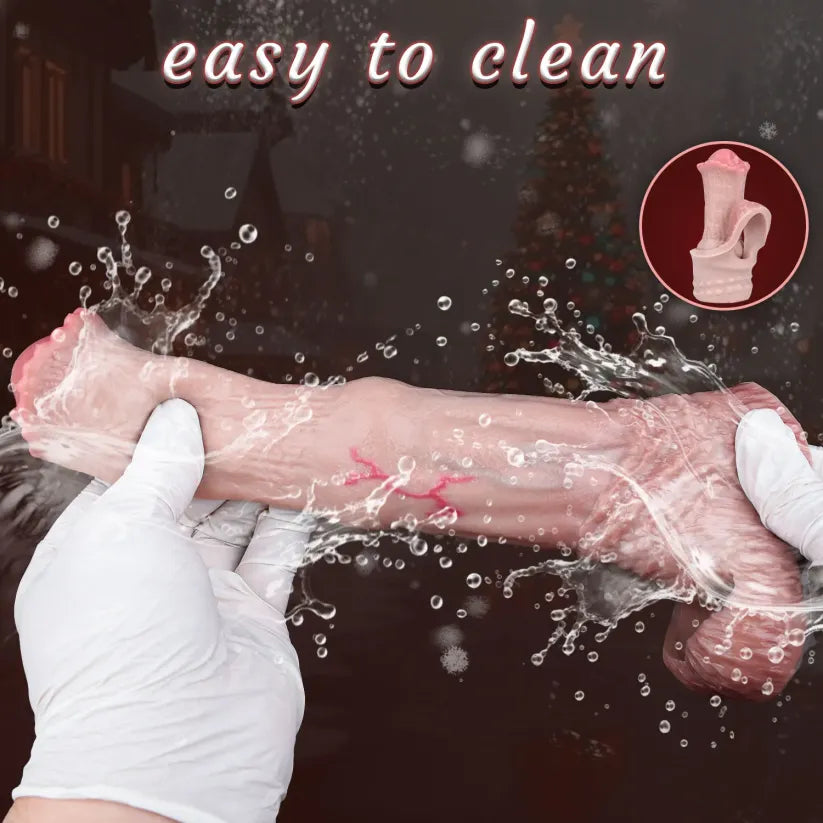 Western Realistic Stallion Fantasy Penis Sleeve - 2 Size Options for Penis Enhancement