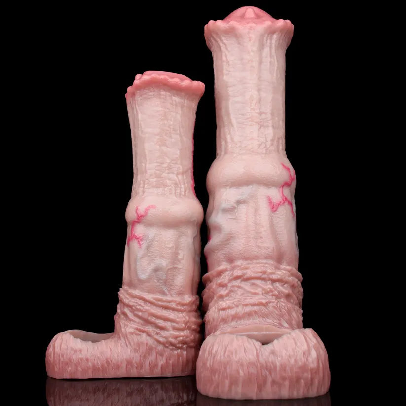 Western Realistic Stallion Fantasy Penis Sleeve - 2 Size Options for Penis Enhancement
