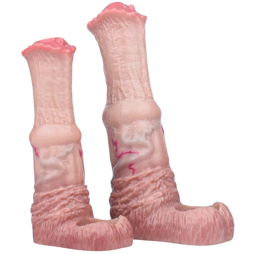 Western Realistic Stallion Fantasy Penis Sleeve - 2 Size Options for Penis Enhancement