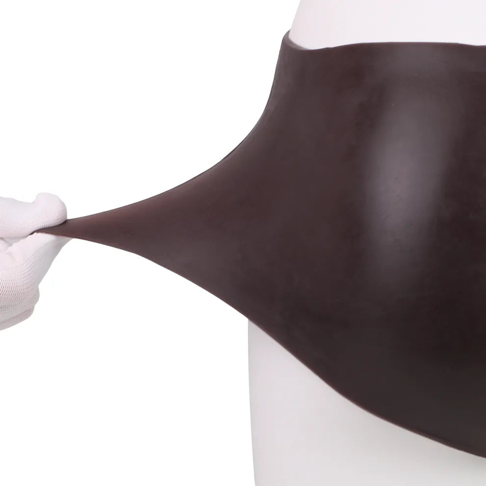 Zev 8.1" x 1.8" Realistic Black Wearable Penis Extender for Men