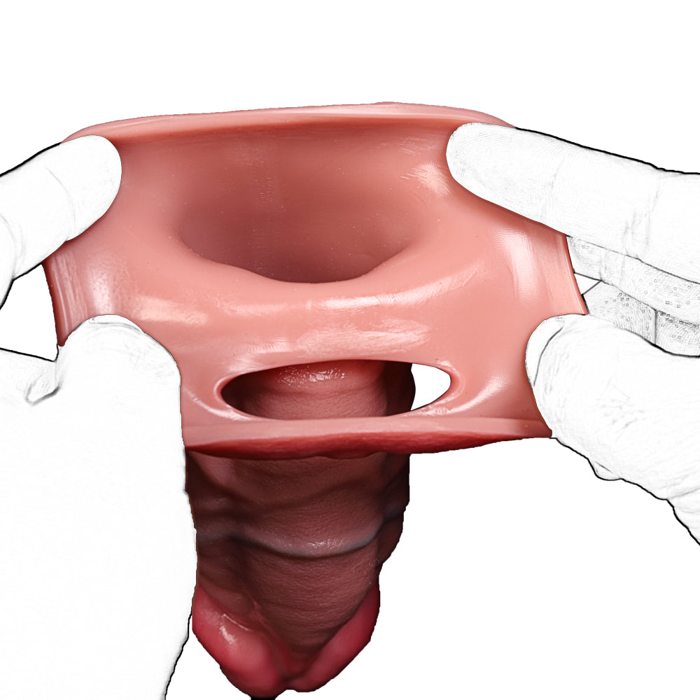 Arlo 7.3" × 2.3" Realistic Penis Extender Sleeve with Cock Ring