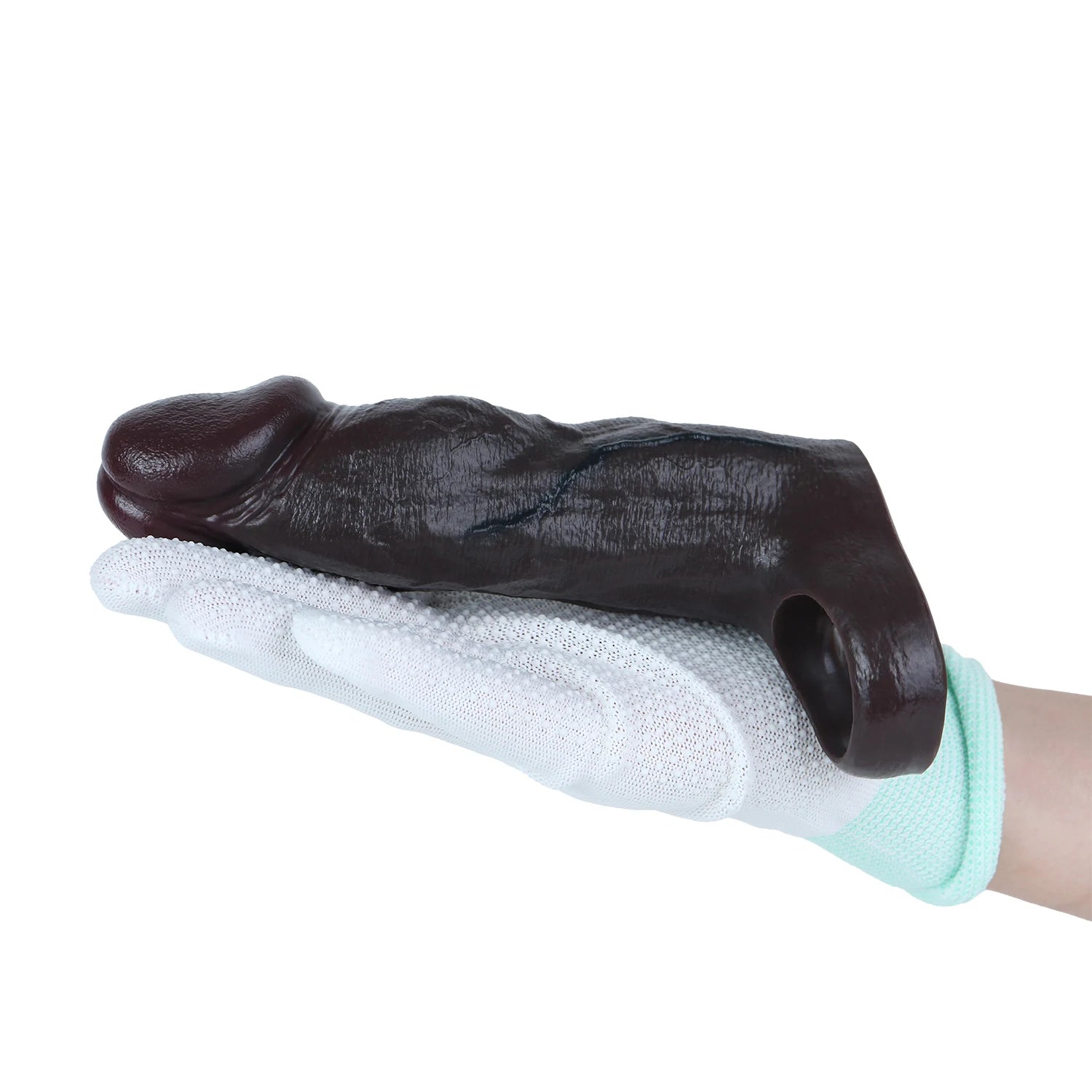 Axel 6.2" × 1.7" Realistic Black Silicone Penis Girth Enhancer for Extra Thickness