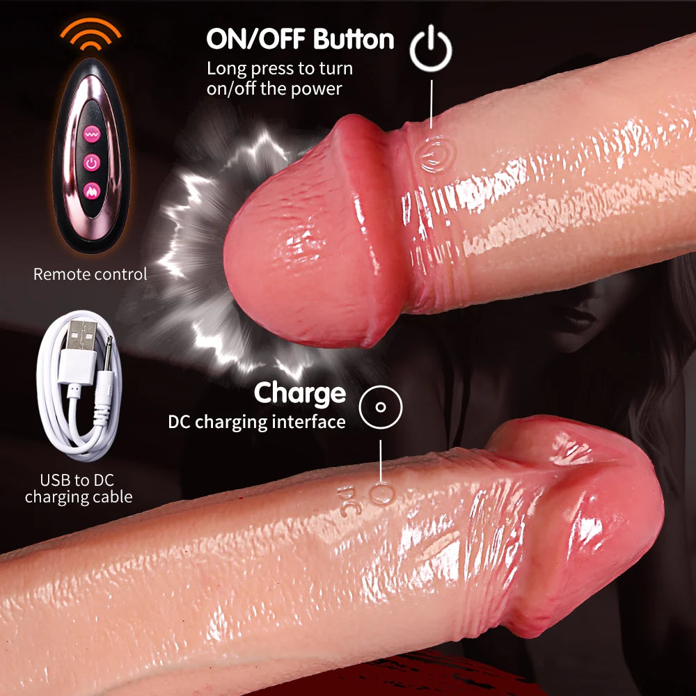 Beau 9.1" × 1.9" Vibrating Realistic Silicone Penis Girth Enhancer - Pleasure Vibration & Comfort Fit