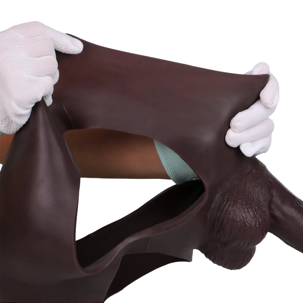 Eyra 10" x 2" Discreet Wearable Enhancement - Body-Safe Natural Feel Black