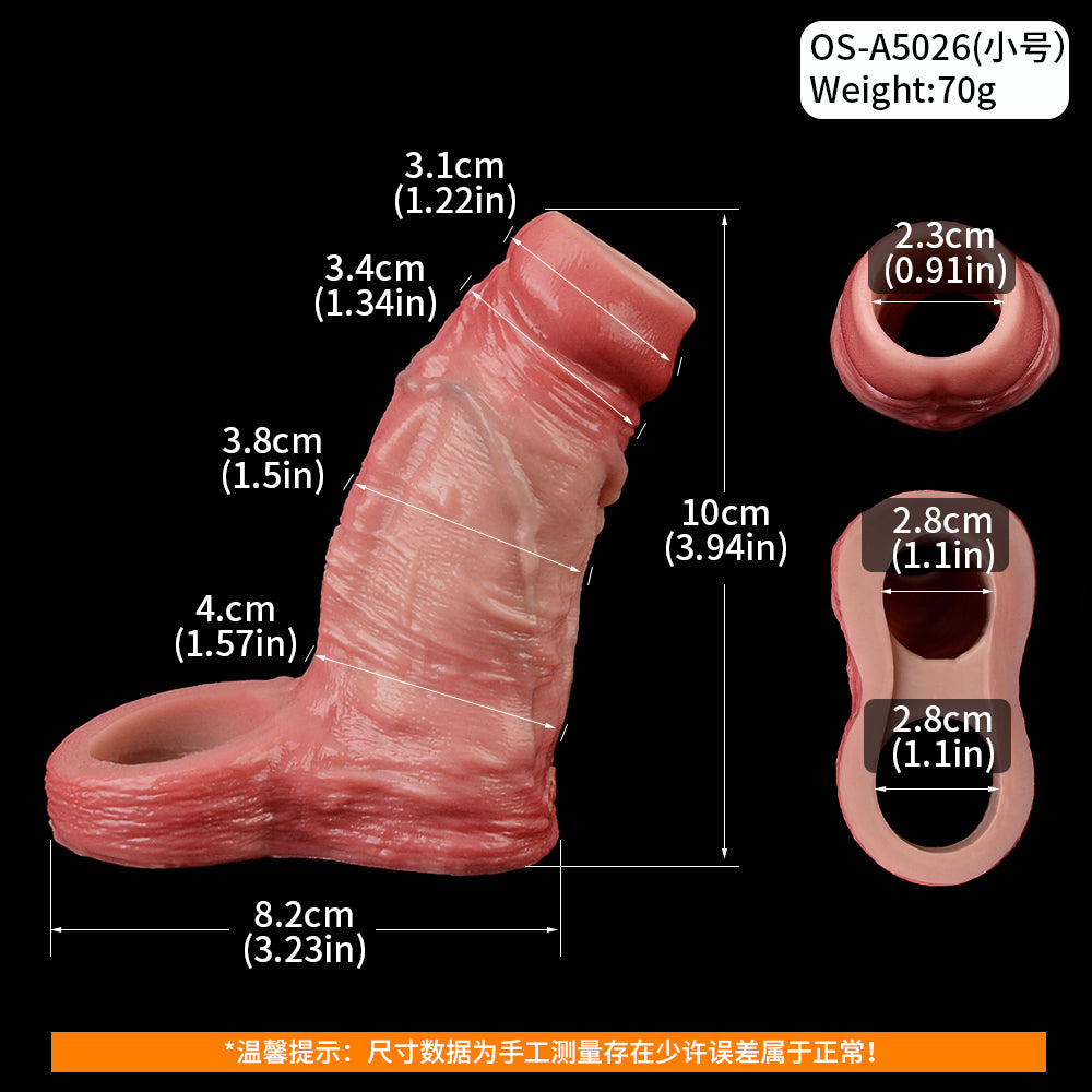 Finn 6.5" × 1.8" Premium Silicone Girth Enhancer | Open-End Penis Sleeve