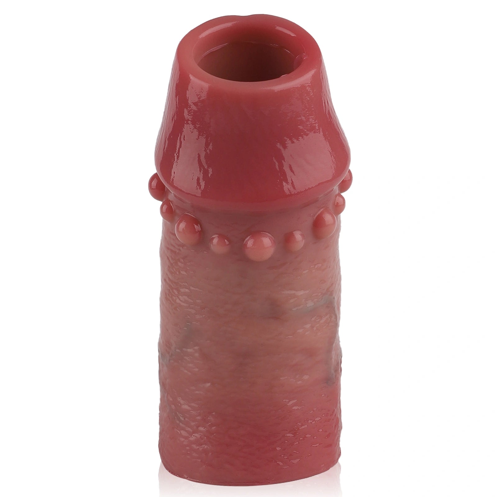 Heath 4.8" × 1.9" Open-Ended Penis Sleeve Extender-Soft Brown