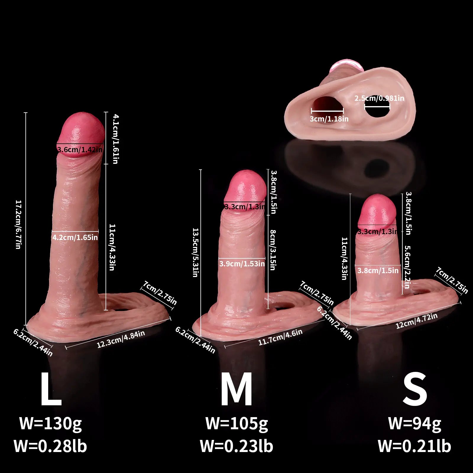 JAX 6.7" × 1.6" Premium Penis Extender Sleeve - Realistic Feel