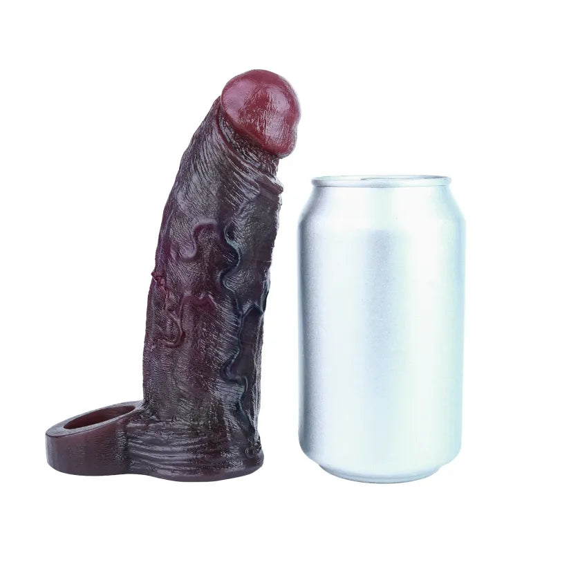Jett Realistic Silicone Penis Extender Sleeve - Delay Enhancer for Enhanced Couple Intimacy