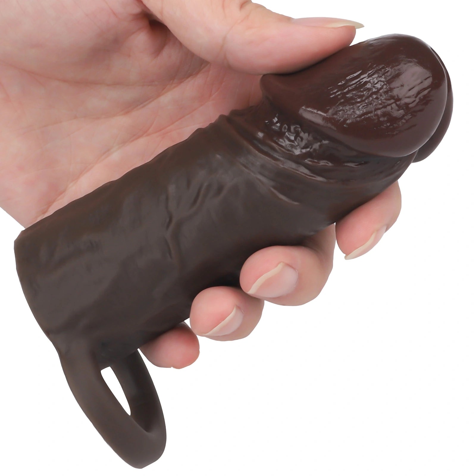 Nash 4.8" × 1.6" Realistic Silicone Penis Enhancer - Ergonomic Design & Comfortable Fit
