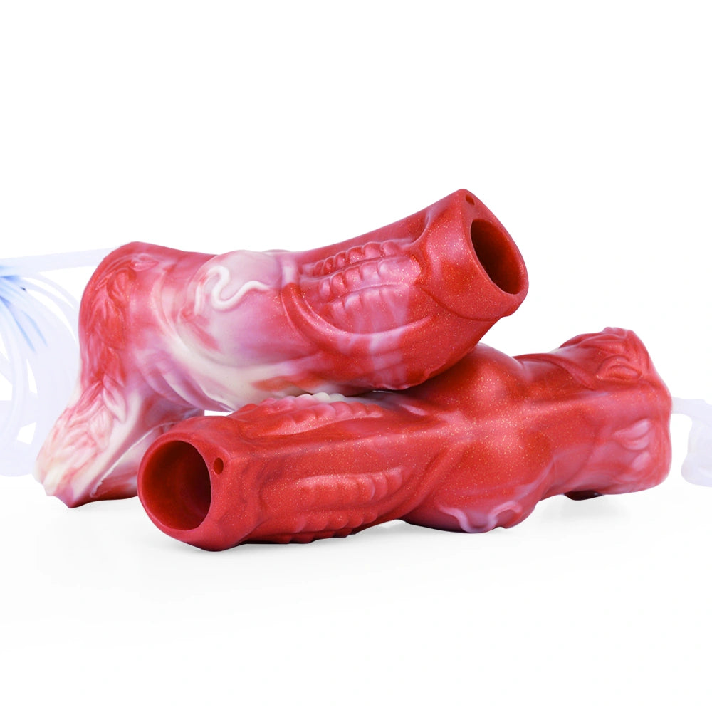 Ray 5.6" x 2.0" Water Spraying Penis Sleeve - Realistic Texture