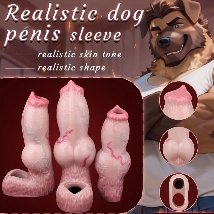 Realistic Pleasure Sleeve - 3 Size Options in Body-Safe Platinum Silicone for Enhancement & Stamina Support