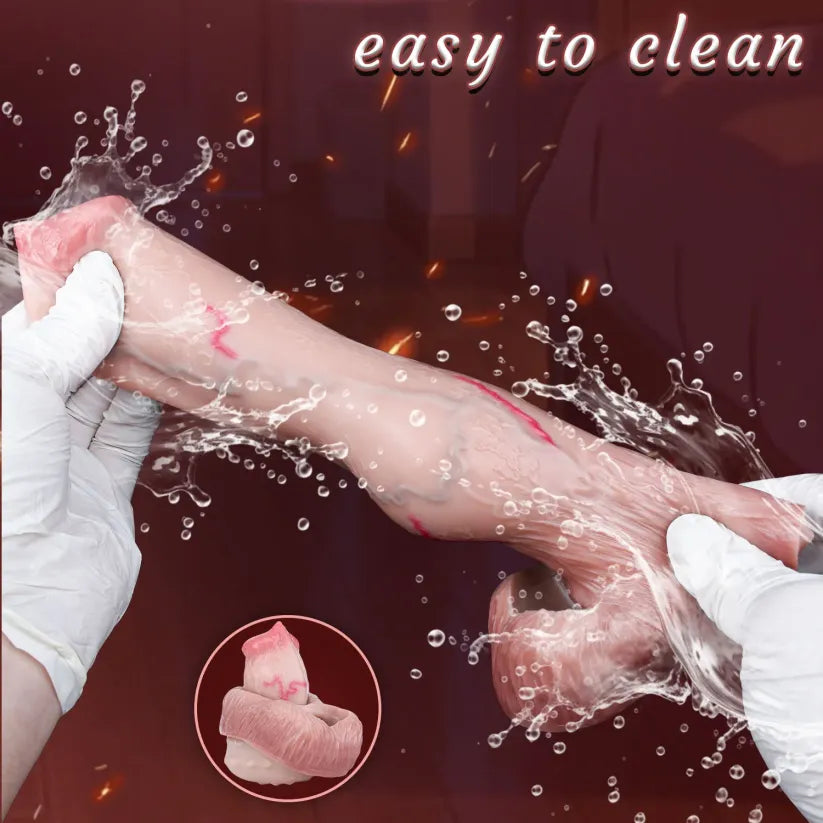 Realistic Pleasure Sleeve - 3 Size Options in Body-Safe Platinum Silicone for Enhancement & Stamina Support