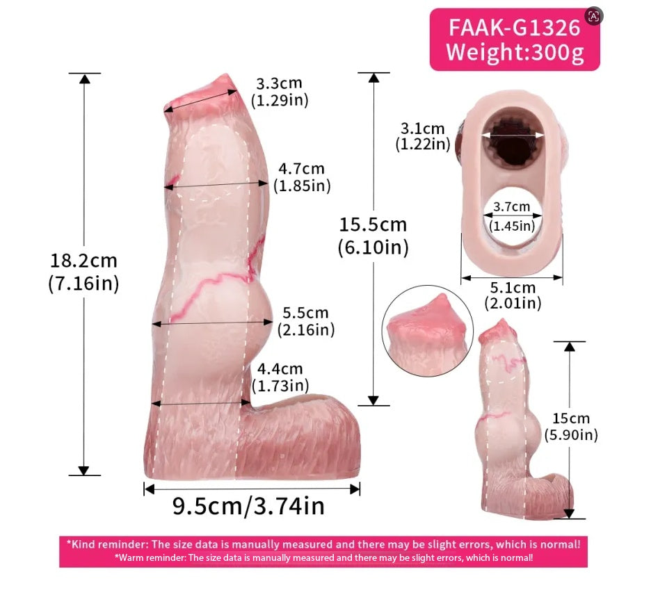 Realistic Pleasure Sleeve - 3 Size Options in Body-Safe Platinum Silicone for Enhancement & Stamina Support