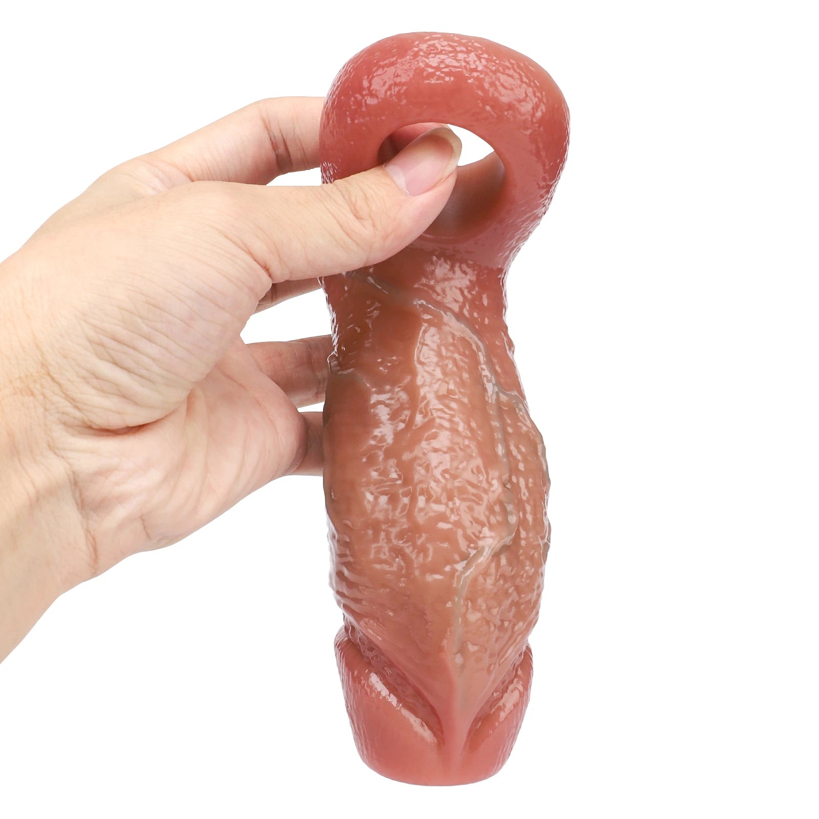 Rhys 5.5" × 2.2" Open-End Silicone Penis Girth Enhancer for Extra Girth