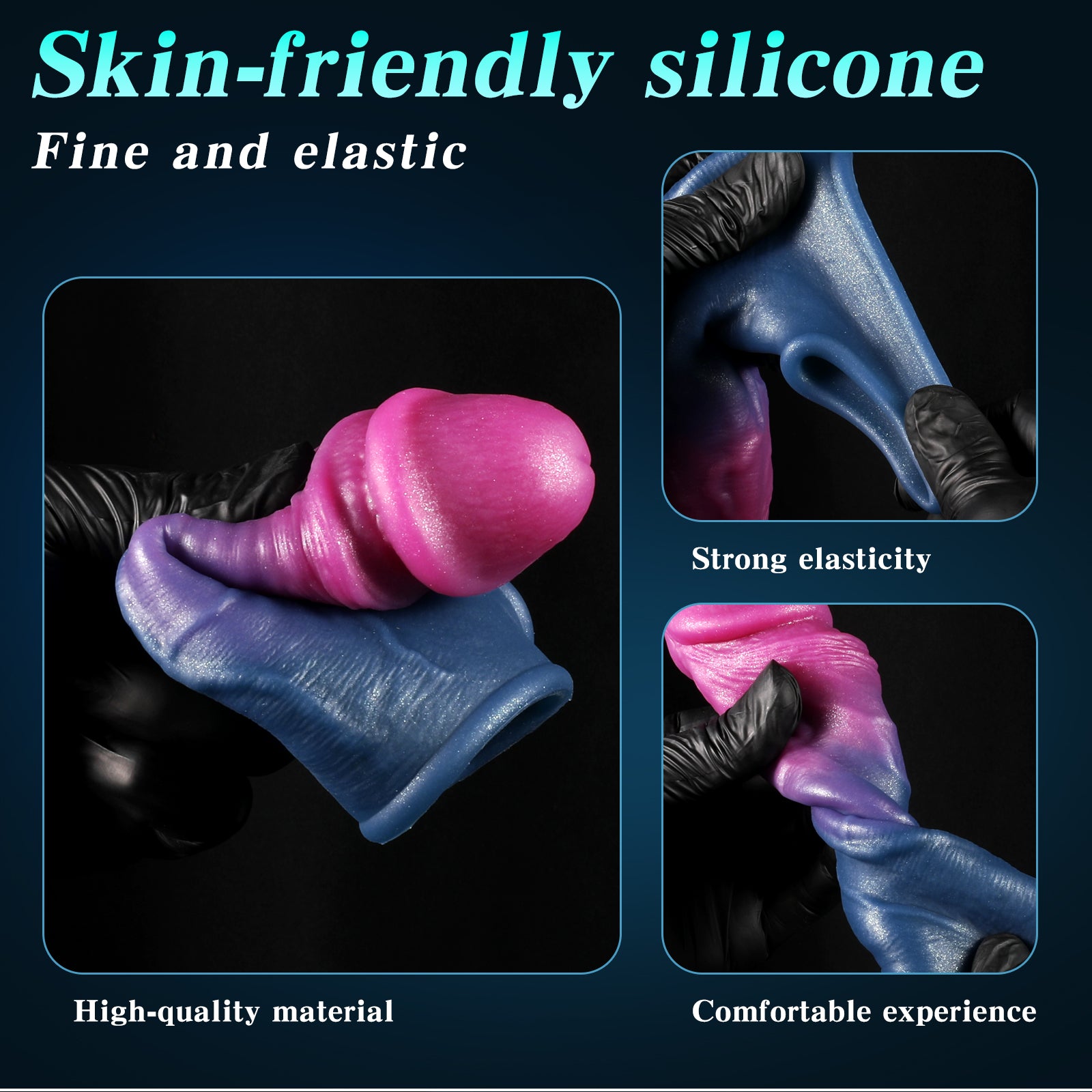 Rhys 7" x 1.6" Gradient-Colored Fantasy Penis Sleeve