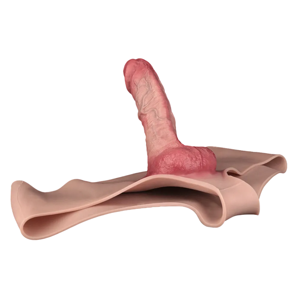 Rune 7.4" x 1.9" Wearable Lifelike Flesh-Tone Penis Sleeve