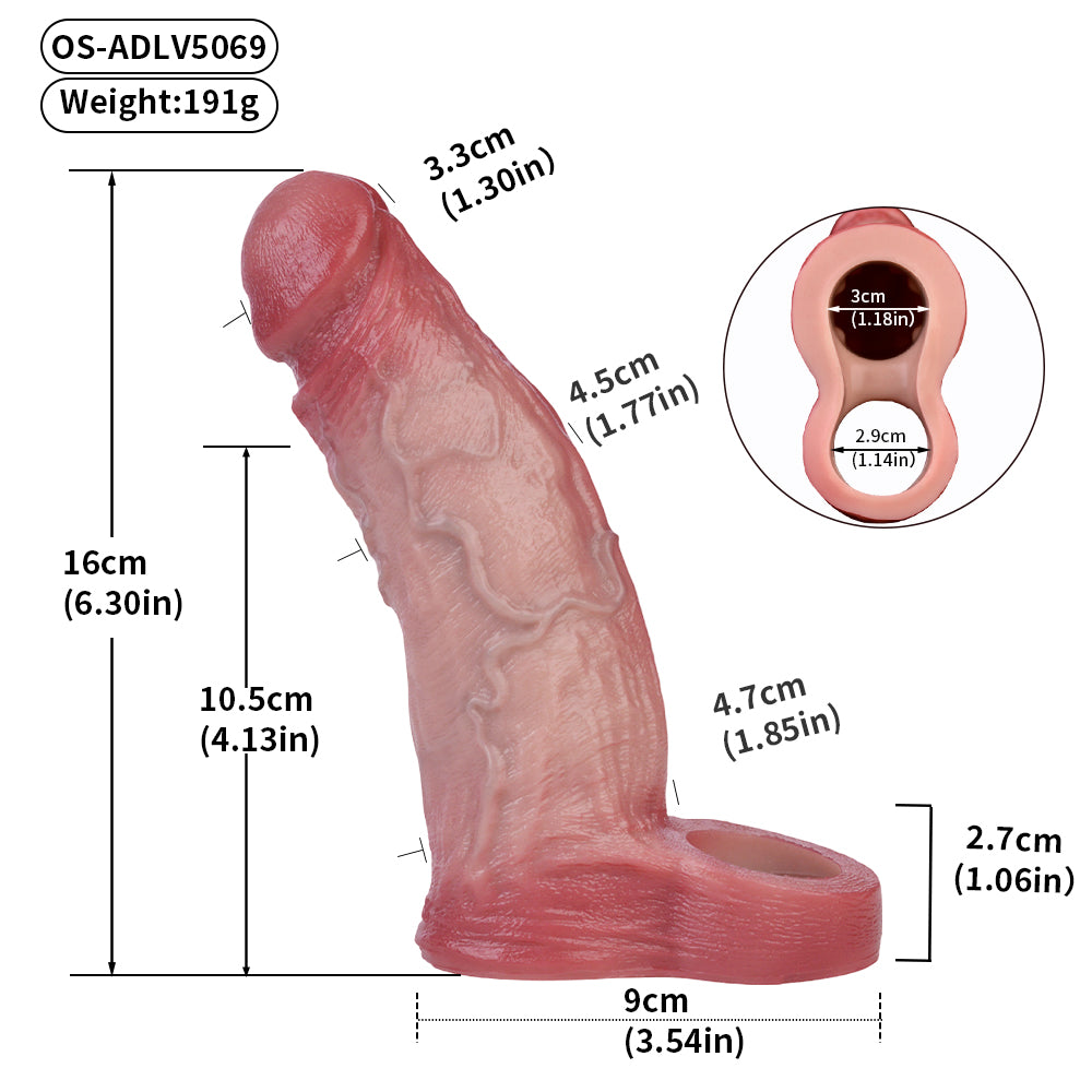 Silas_6.3_1.77_Realistic_Vibrating_Penis_Extender_Sleeve_with_Remote_Control