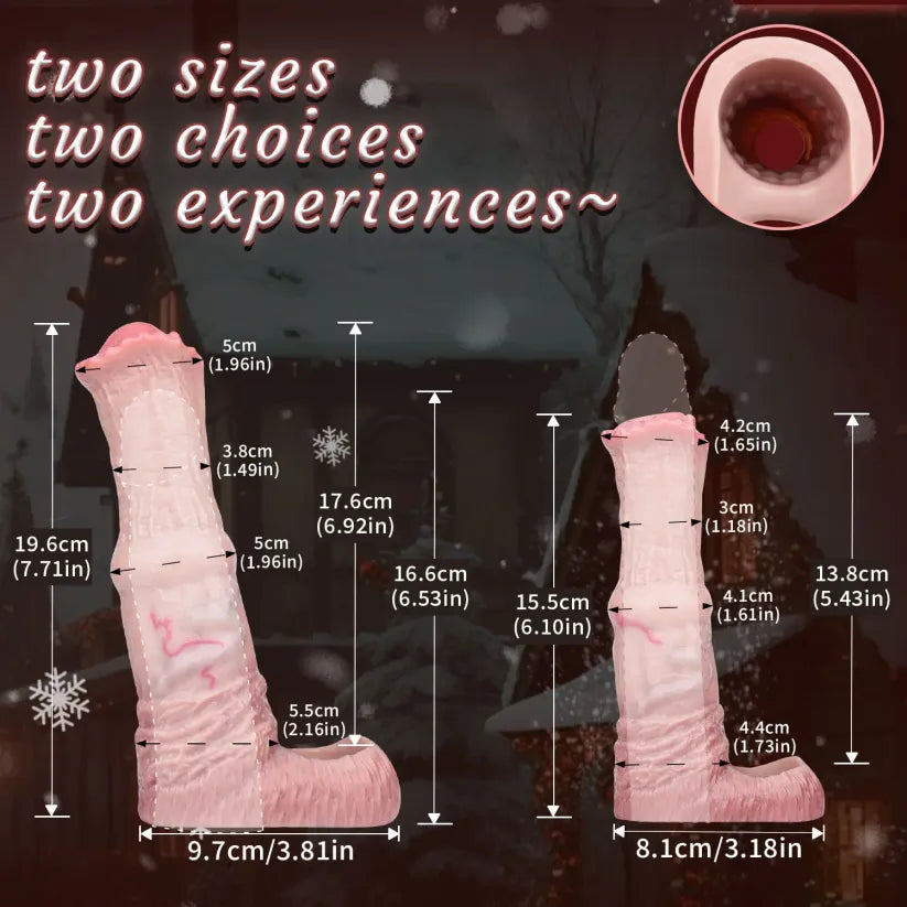 Western Realistic Stallion Fantasy Penis Sleeve - 2 Size Options for Penis Enhancement