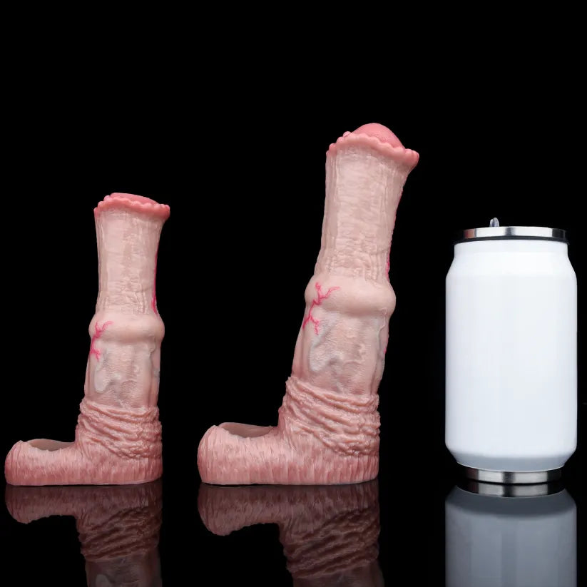Western Realistic Stallion Fantasy Penis Sleeve - 2 Size Options for Penis Enhancement