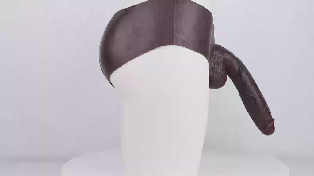 Eyra 10" x 2" Discreet Wearable Enhancement - Body-Safe Natural Feel Black